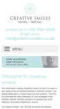 Mobile Screenshot of creativesmiles.co.uk